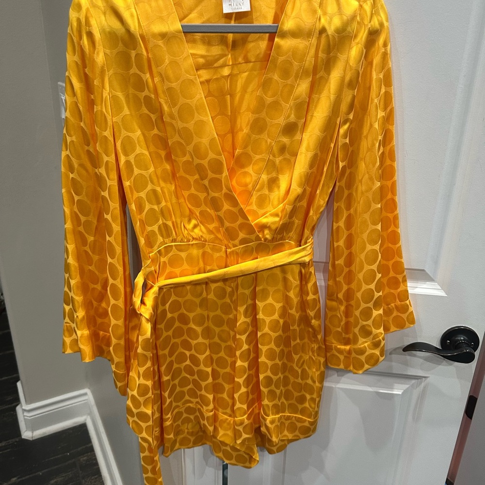 Milly Yellow Wrap Romper